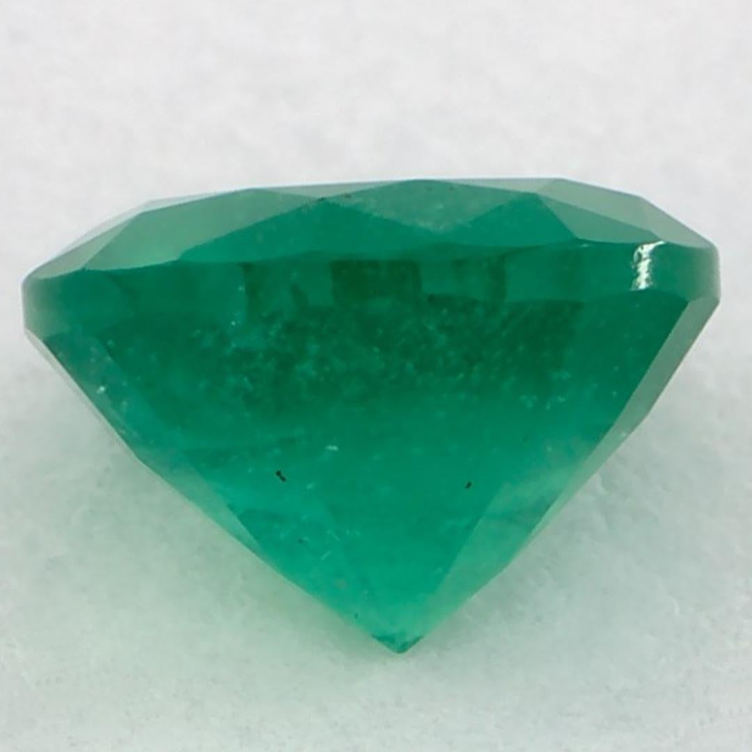 1.14 Ct Emerald Round Loose Gemstone (pierre précieuse en vrac) Neuf - En vente à Fort Lee, NJ