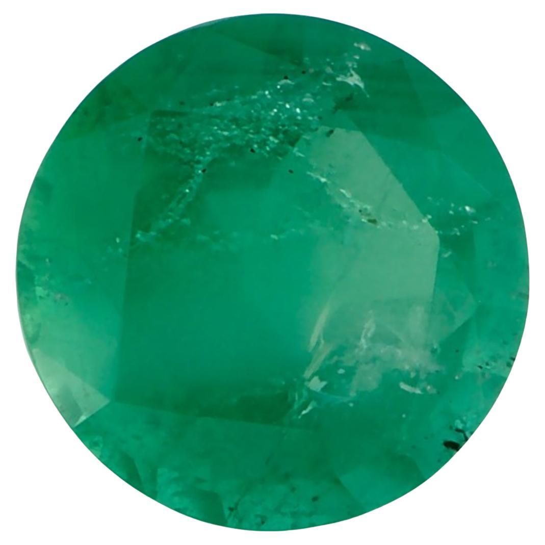 1.14 Ct Emerald Round Loose Gemstone