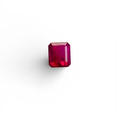 1.14 Ct GIA Certificate Natural Red beryl Red Emerald Gemstone