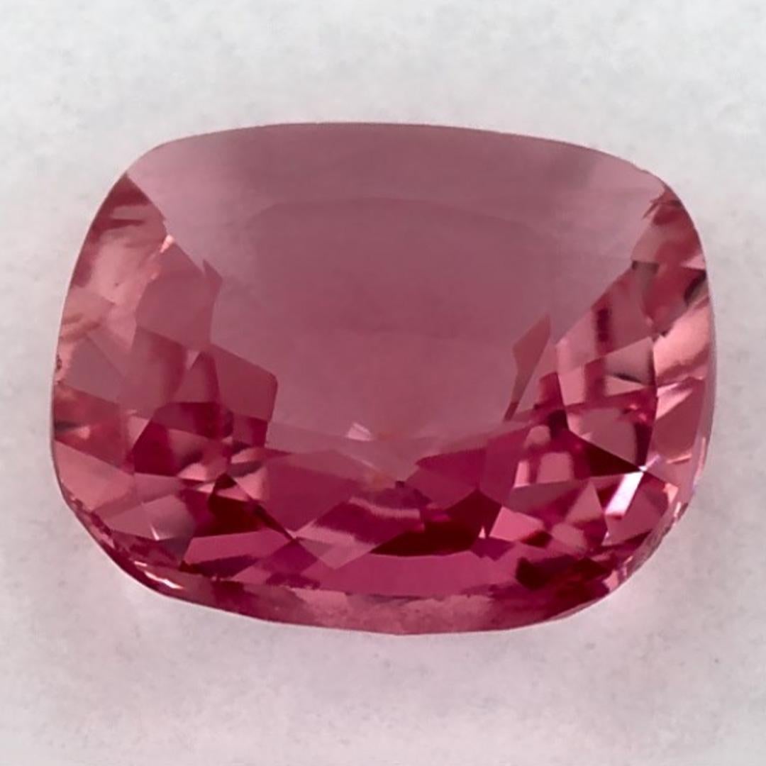 1.14 Ct Pink Sapphire Cushion Certified Loose Gemstone (pierre précieuse en vrac) Neuf - En vente à Fort Lee, NJ