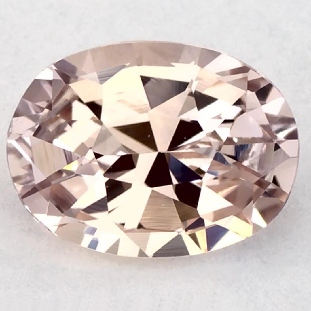 1.14 Karat Rosa Saphir Oval Loser Edelstein