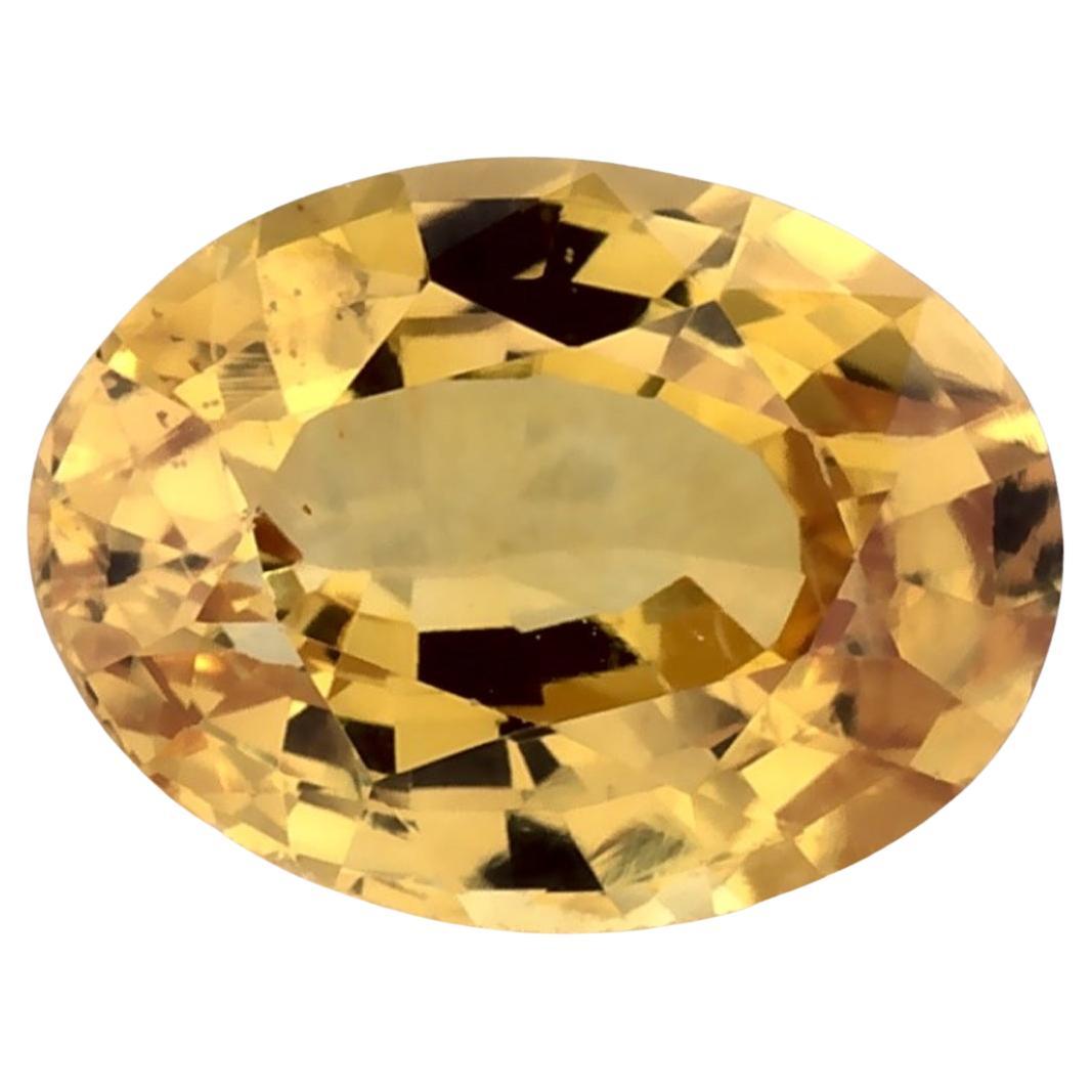 1.14 carati di zaffiro giallo ovale sfuso