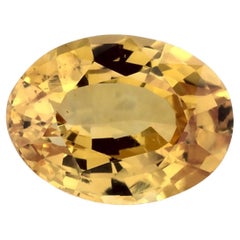 1.14 carati di zaffiro giallo ovale sfuso