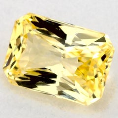 1.14 Ct Yellow Sapphire Radiant Loose Gemstone