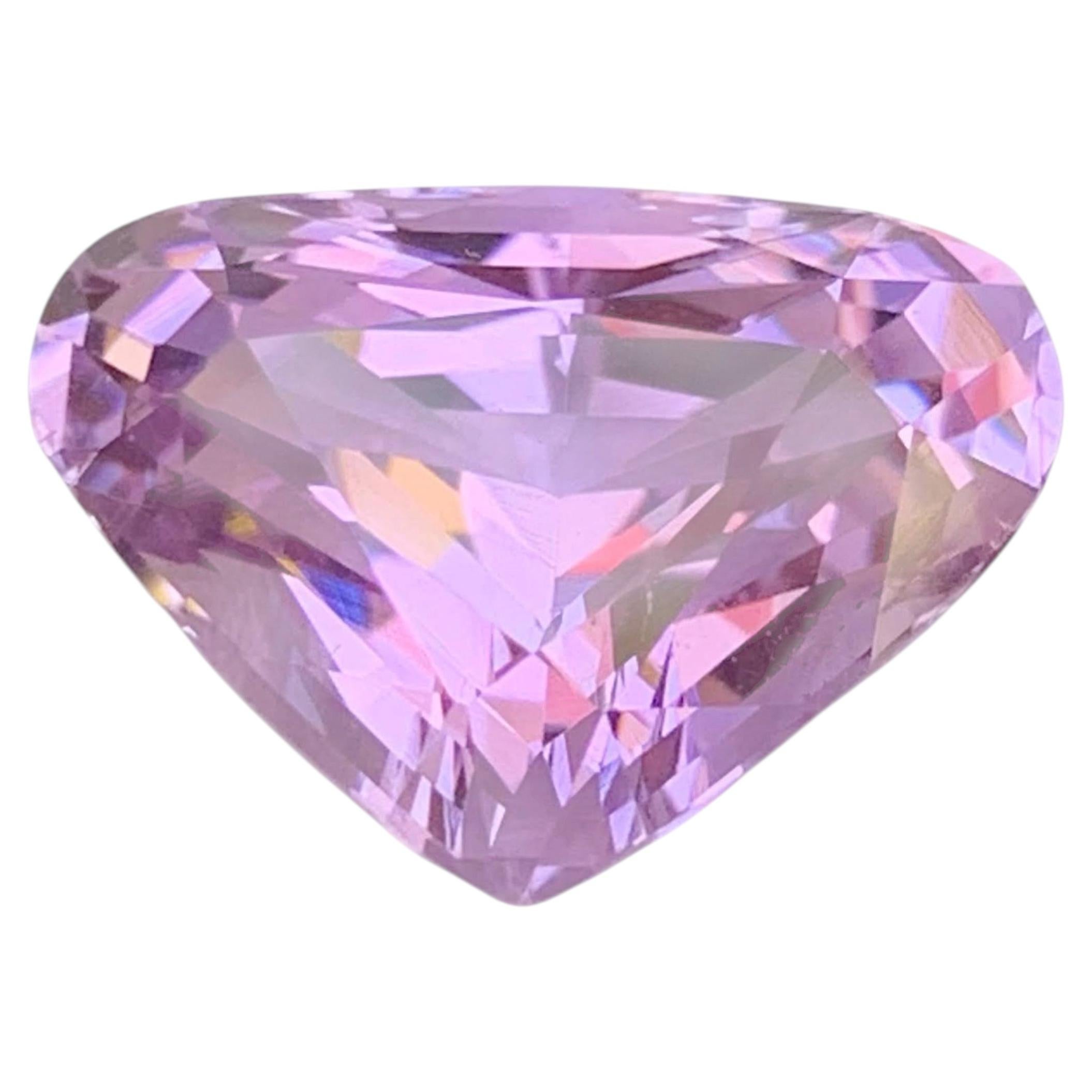 Kunzita rosa suelta natural de 11,40 quilates Piedra afgana talla brillante