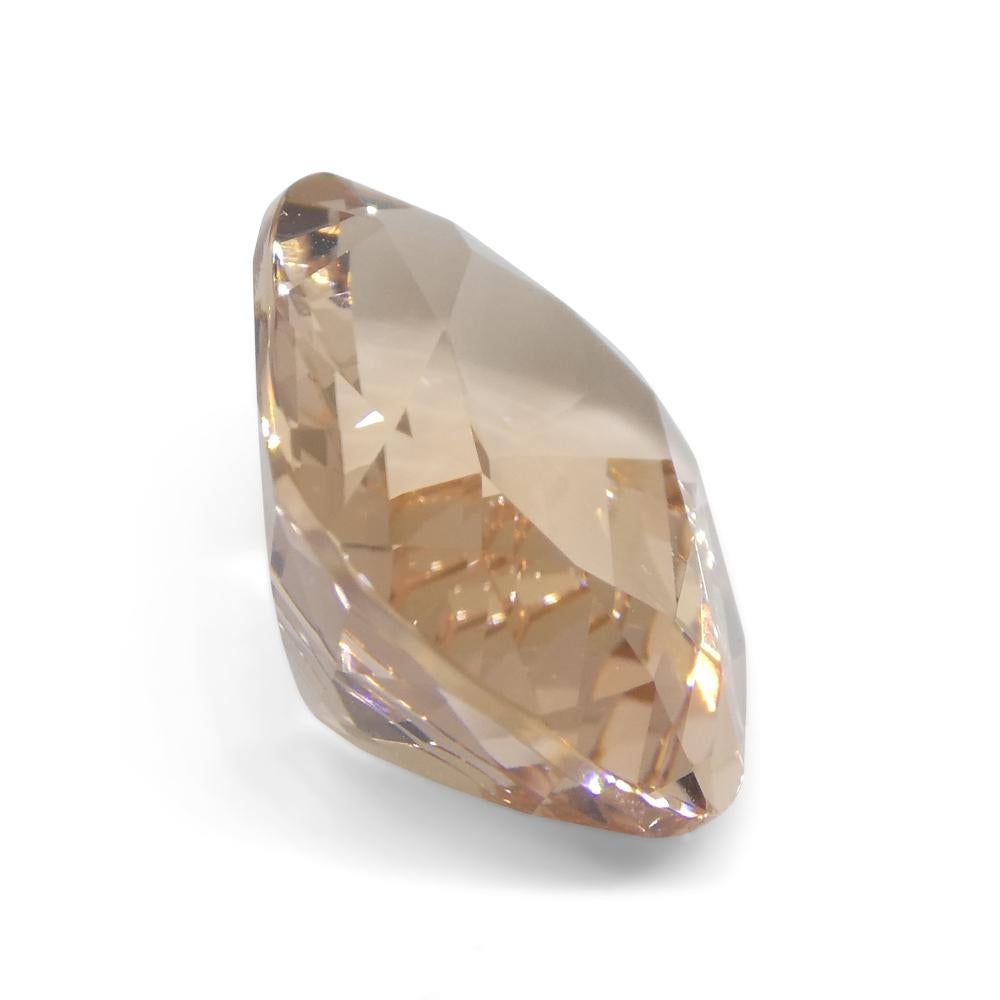 11.42ct Cushion Pinkish Orange Morganite GIA Certified For Sale 10