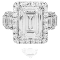 11.43 Carat Emerald Diamond Ring 18K White Gold High Jewellery Supremacy