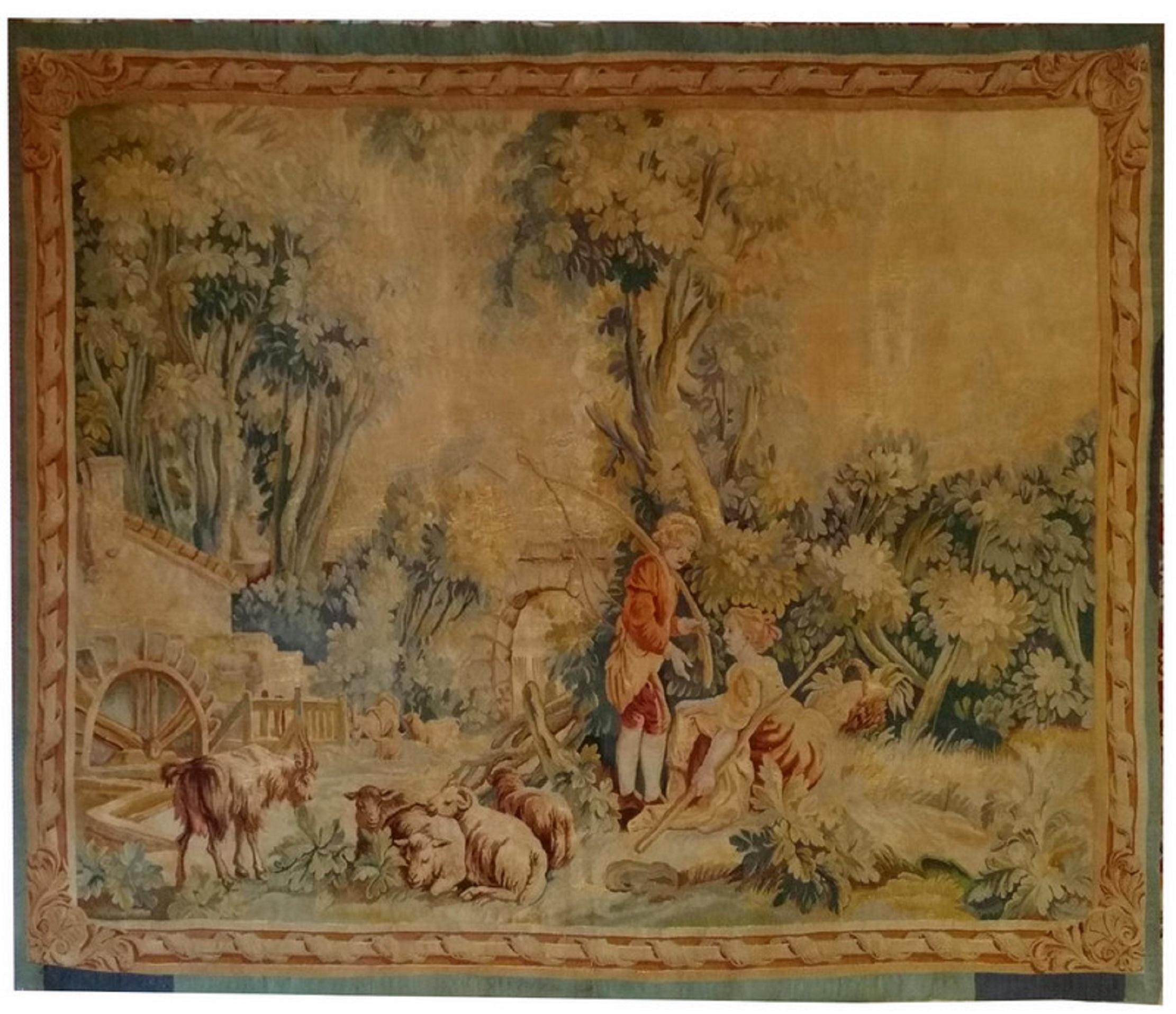  19th Century Aubusson Tapestry - n°1145 6