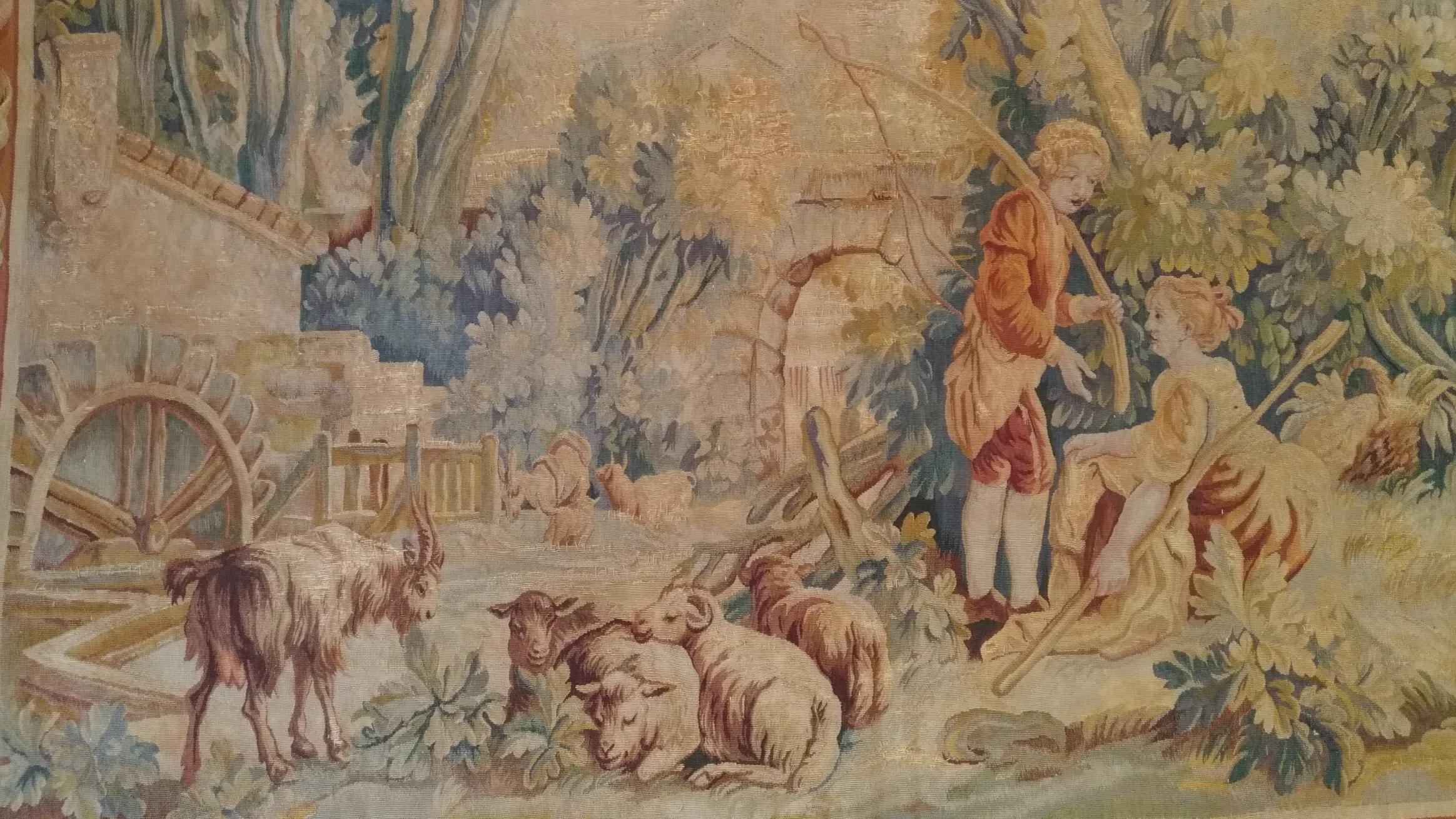 French  19th Century Aubusson Tapestry - n°1145
