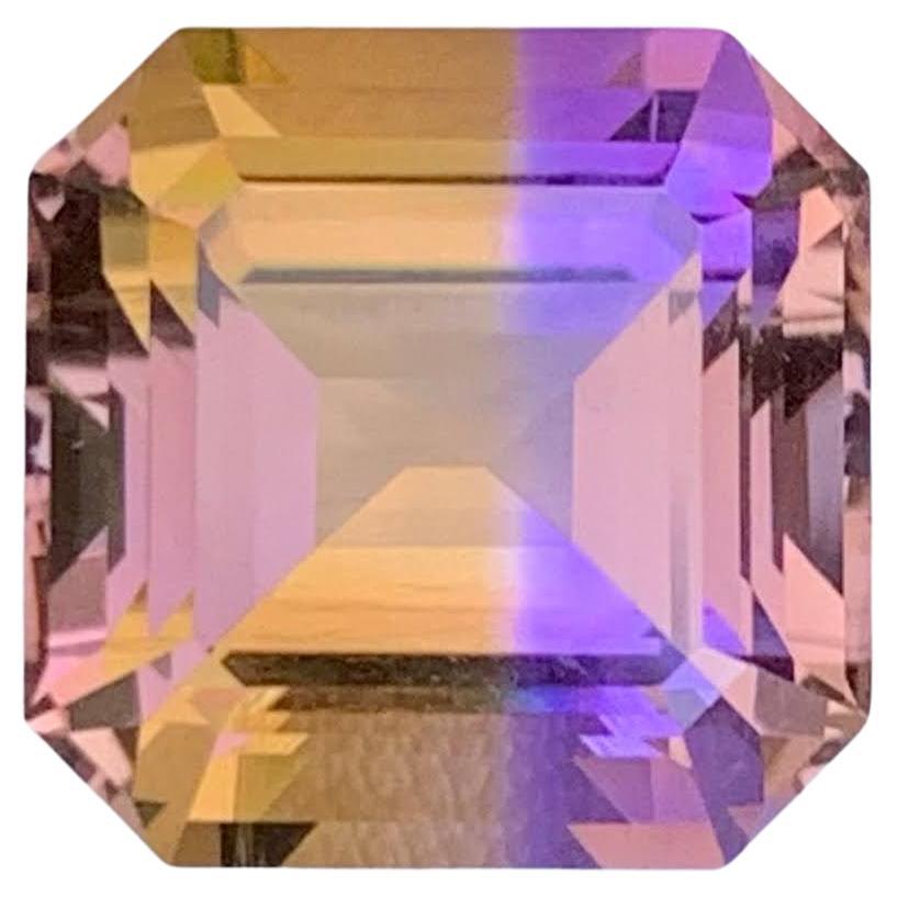 11.45 Carat Natural Loose Bi Color Ametrine Asscher Cut Brazilian Gemstone (pierre précieuse brésilienne) en vente