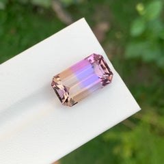 11.45 Carats Natural Ametrine Loose Gemstone Emerald Cut