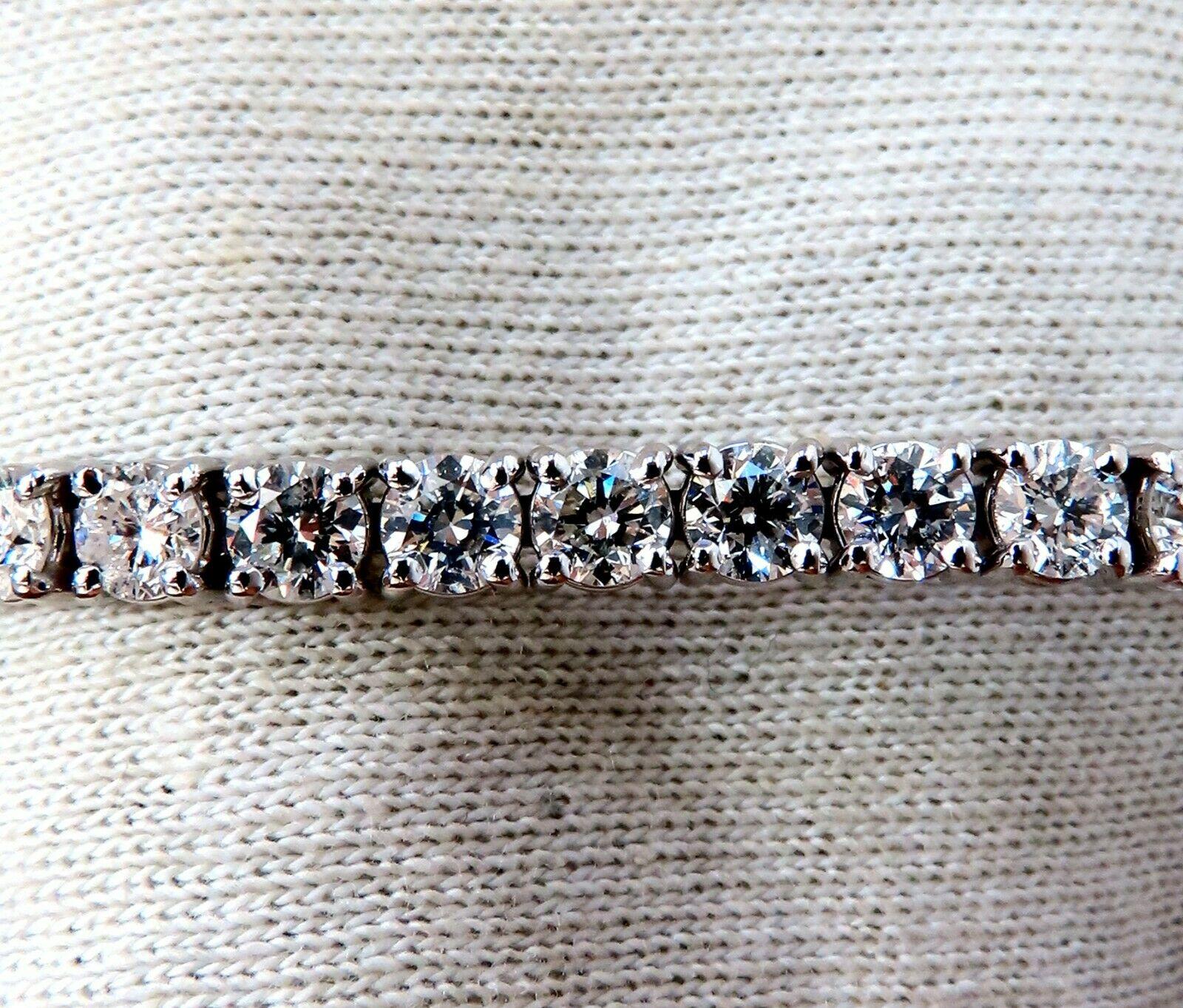 Bracciale tennis con diamanti naturali da 11,45 carati in oro 14 carati Riviera classica In condizioni Nuovo in vendita a New York, NY