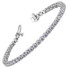 11.47ct Tennis Bracelet G/VS 14K White Gold