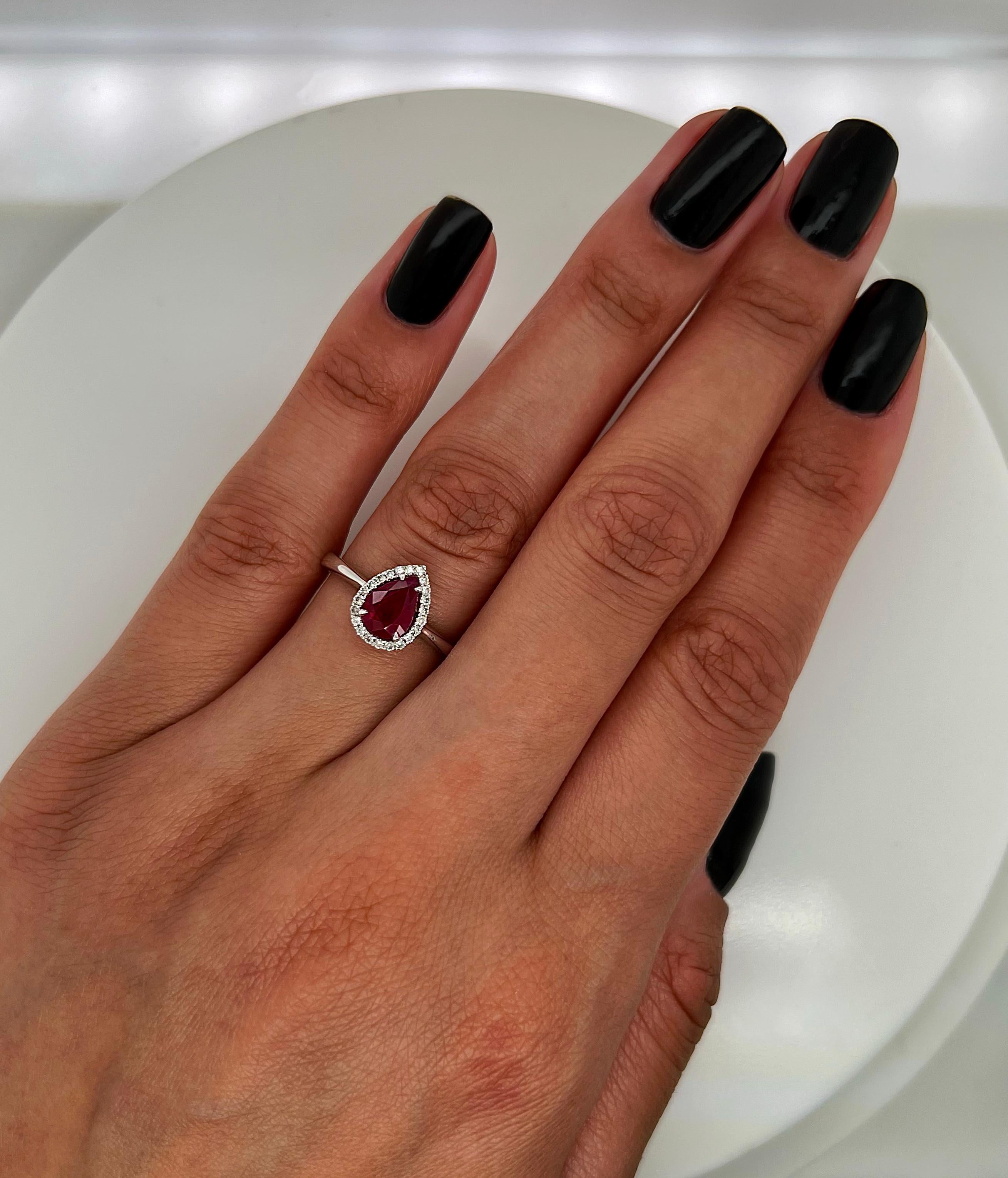 ruby and diamond engagement ring