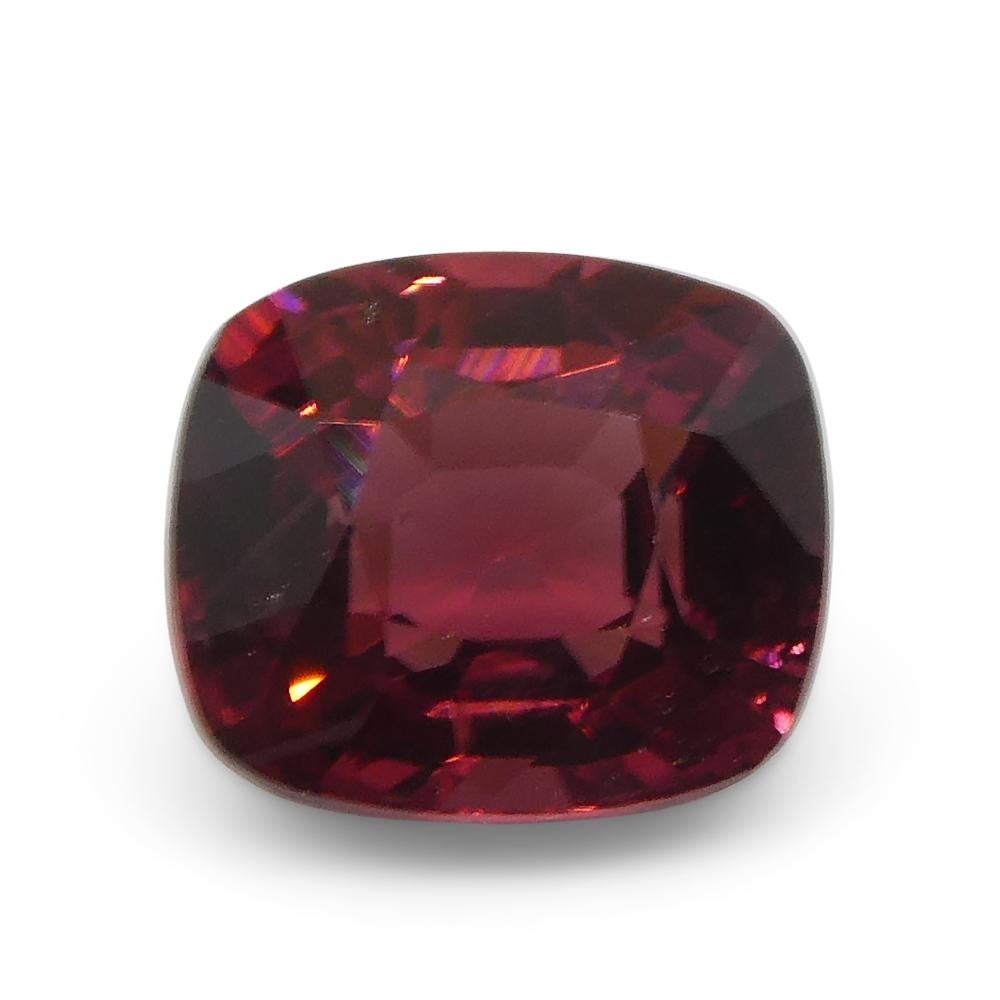 1.14ct Cushion Red Spinel from Sri Lanka For Sale 7