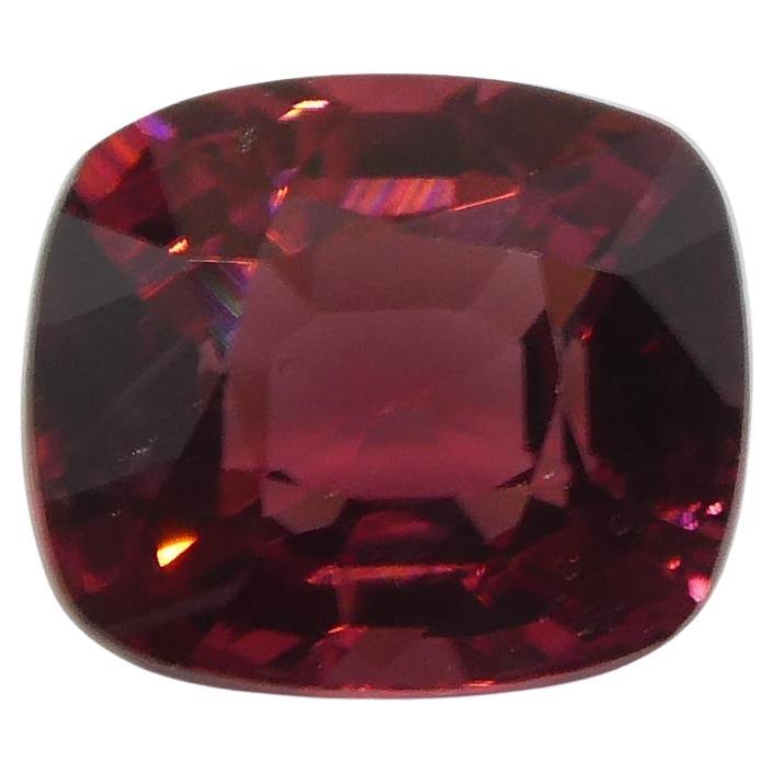 1.14ct Cushion Red Spinel from Sri Lanka For Sale