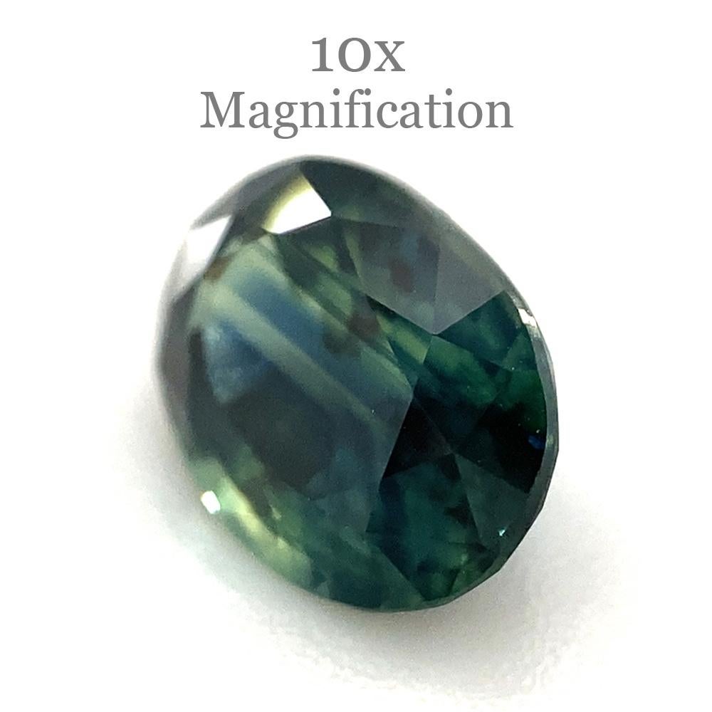 1.14ct Oval Teal Blue Sapphire from Australia Unheated For Sale 5