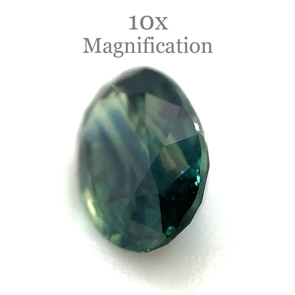 1.14ct Oval Teal Blue Sapphire from Australia Unheated For Sale 9