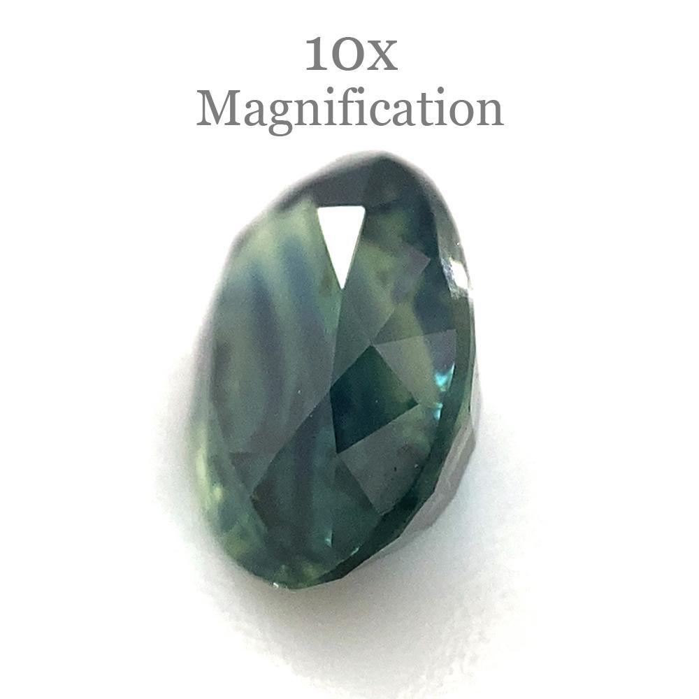 1.14ct Oval Teal Blue Sapphire from Australia Unheated For Sale 10
