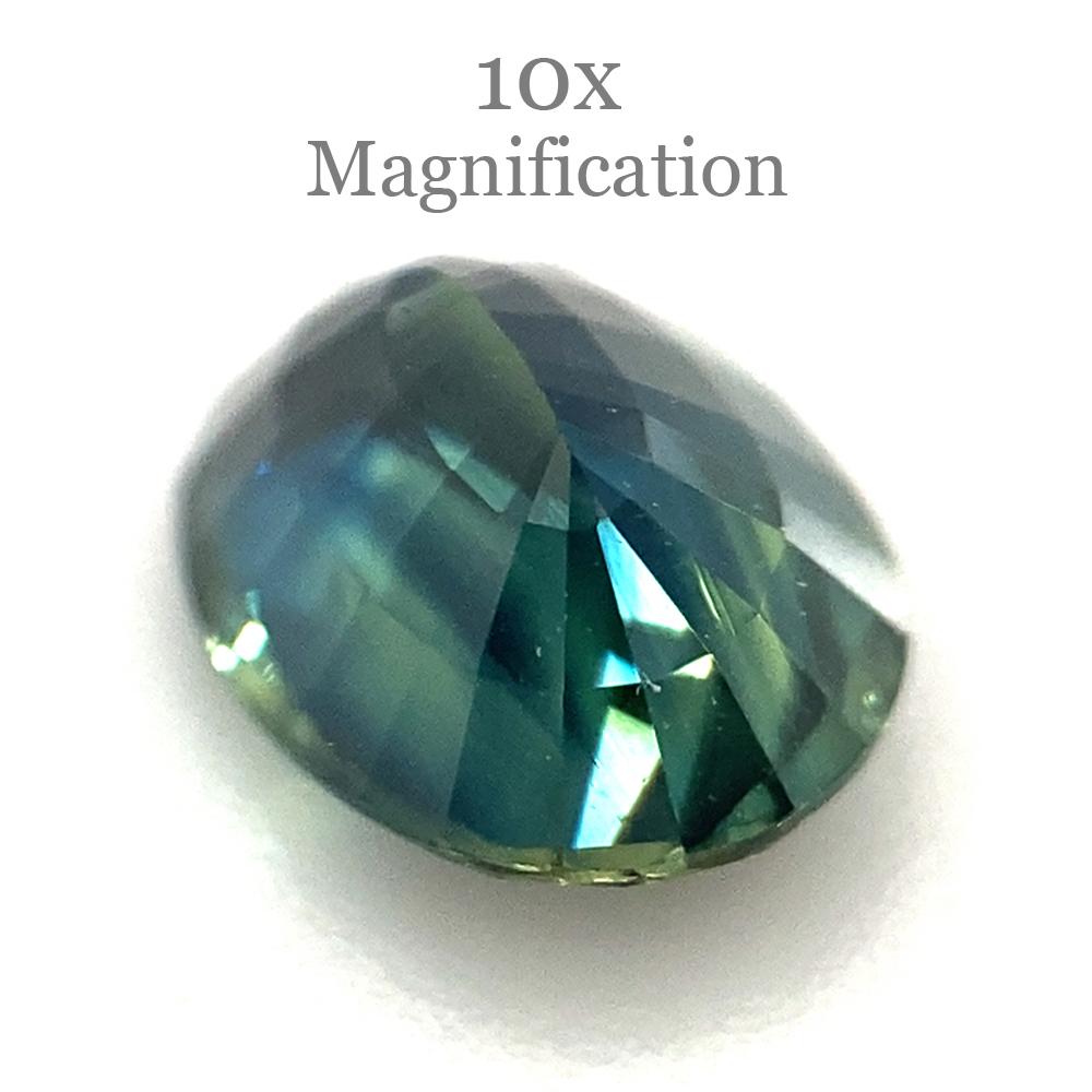 1.14ct Oval Teal Blue Sapphire from Australia Unheated For Sale 11