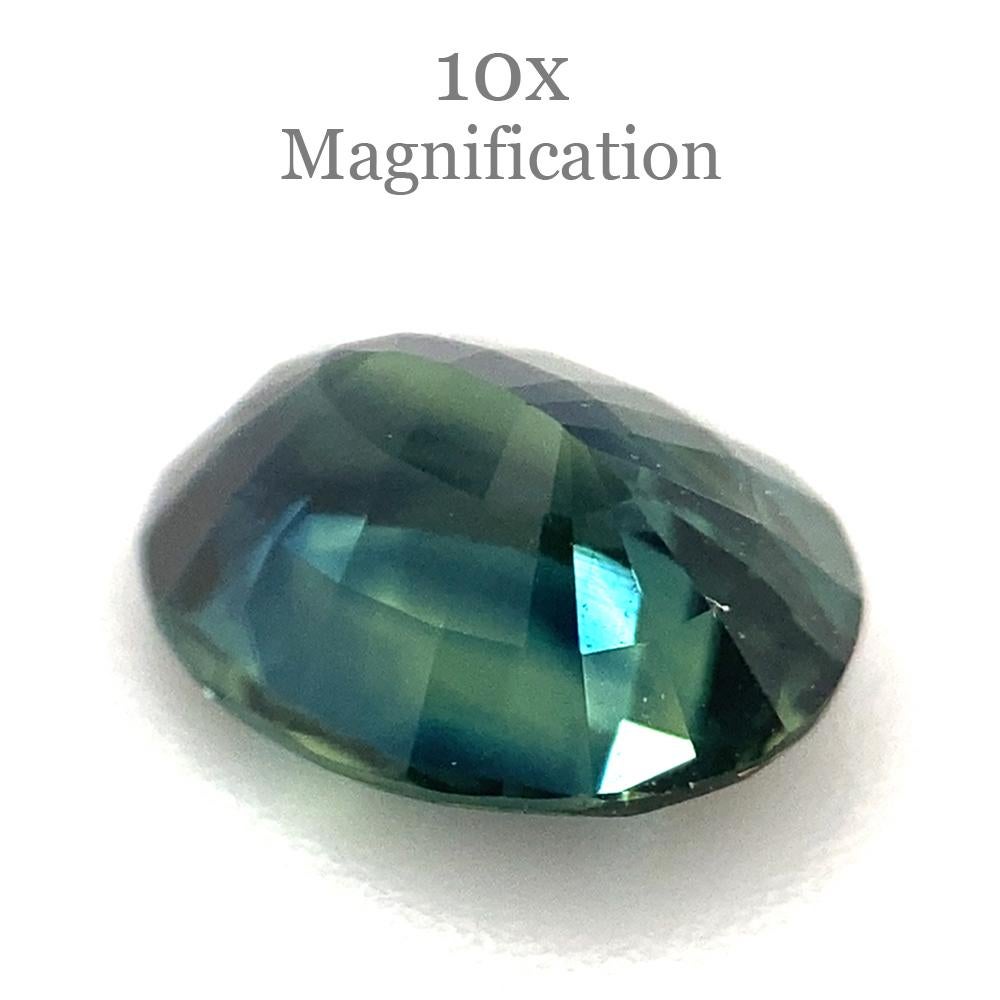 1.14ct Oval Teal Blue Sapphire from Australia Unheated For Sale 12