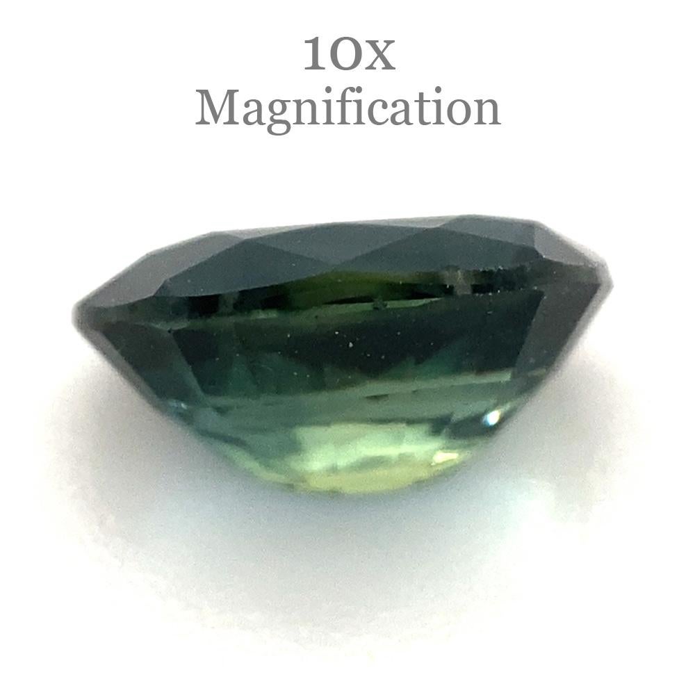 1.14ct Oval Teal Blue Sapphire from Australia Unheated For Sale 2