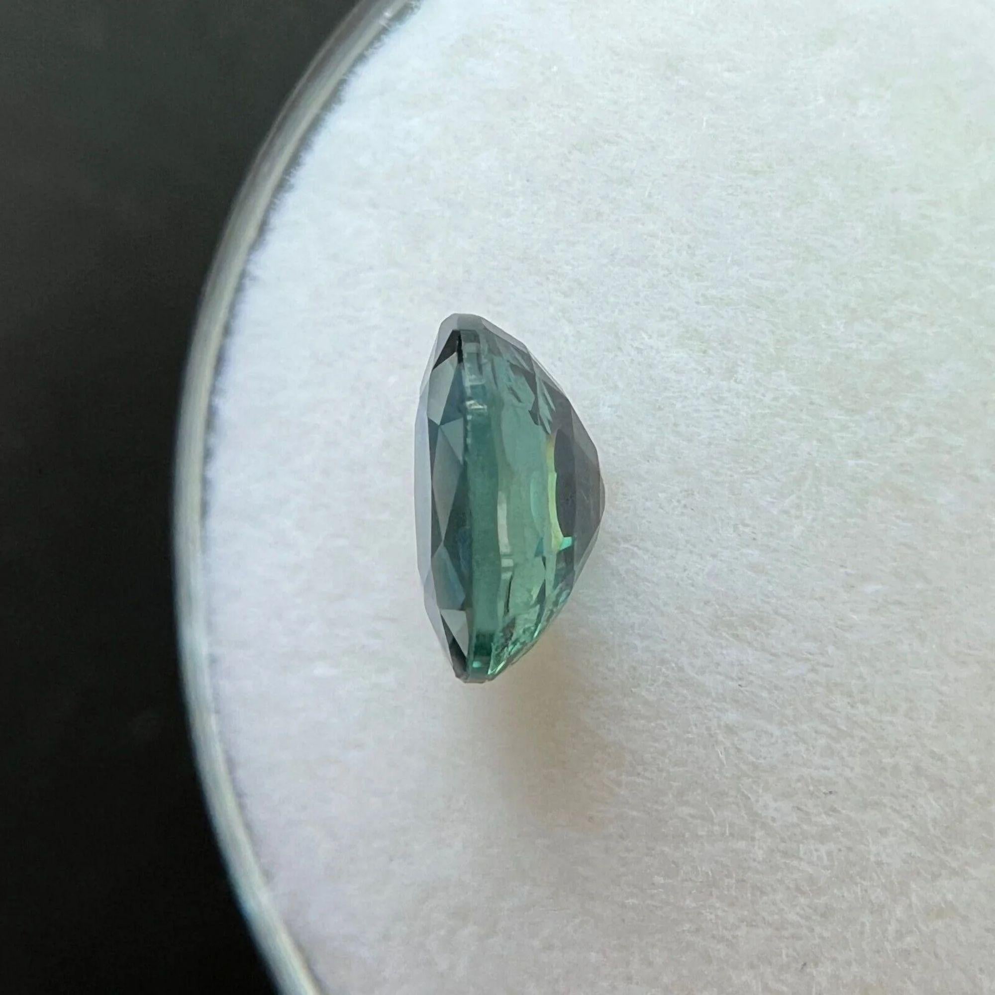 Pierre précieuse rare saphir bleu profond de taille ovale non traitée de 1,14 carat, certifiée GIA en vente 2
