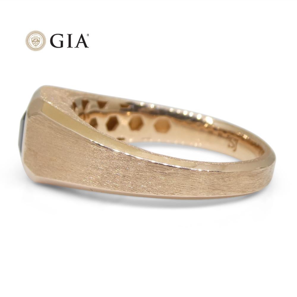 1.14ct Sapphire Ring Set in 14k Rose/Pink Gold GIA Certified Sri Lanka Unheated 9