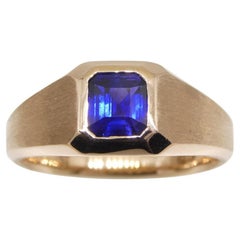 1.14ct Sapphire Ring Set in 14k Rose/Pink Gold GIA Certified Sri Lanka Unheated