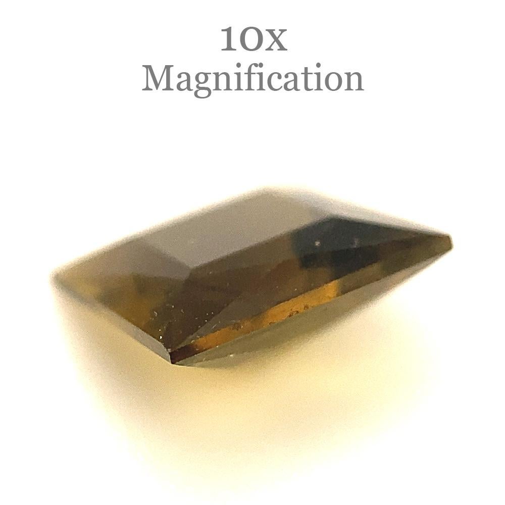 1.14ct Square orangy Yellow Tourmaline from Brazil For Sale 5