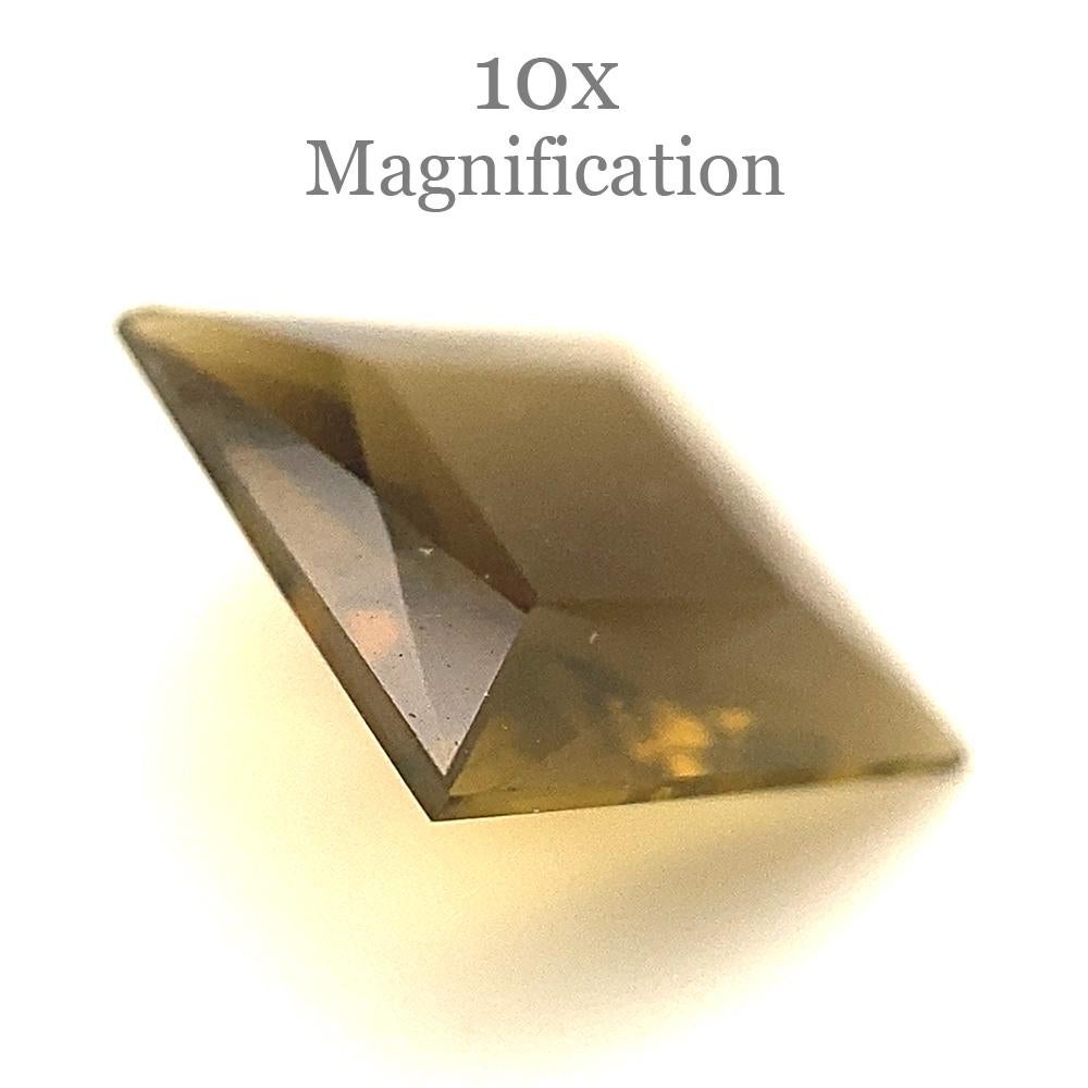 Tourmaline jaune orangé carrée 1,14 carat en vente 8