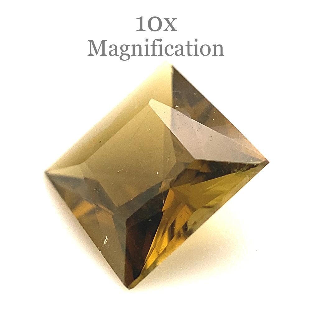 Tourmaline jaune orangé carrée 1,14 carat en vente 2