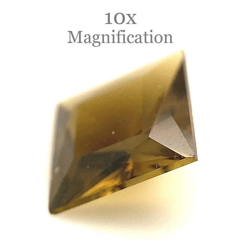 1.14ct Square orangy Yellow Tourmaline from Brazil For Sale 3