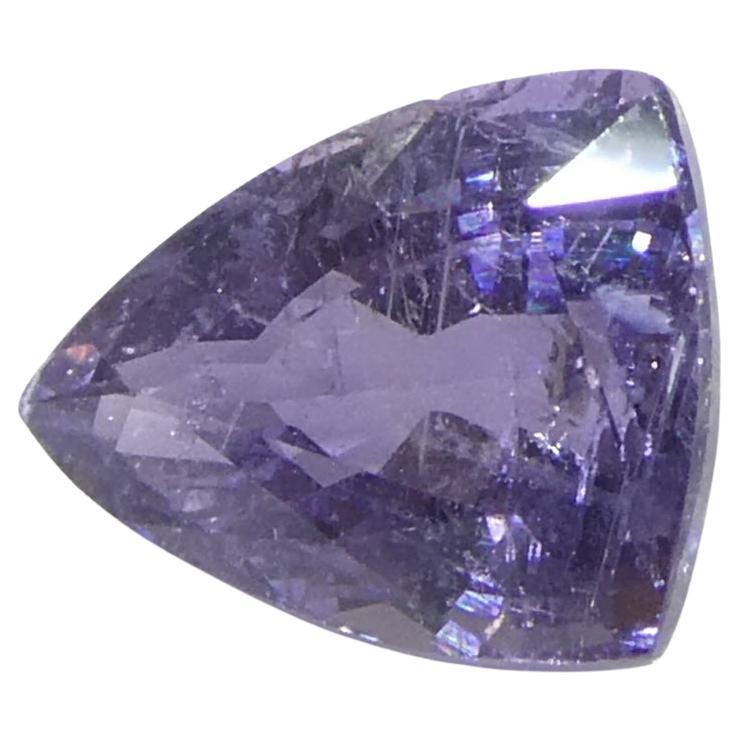1.14ct Trillion Purple Sapphire from Tanzania, Unheated