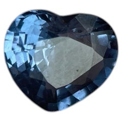 Espinela azul de Vietnam de 1,14 ct con forma de corazón (7 x 6,3 x 3,5 mm)