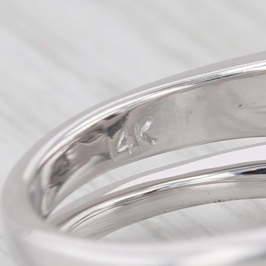 1,14 Karat Diamant Halo Verlobungsring 14k Gold Größe 6,75 im Angebot 2