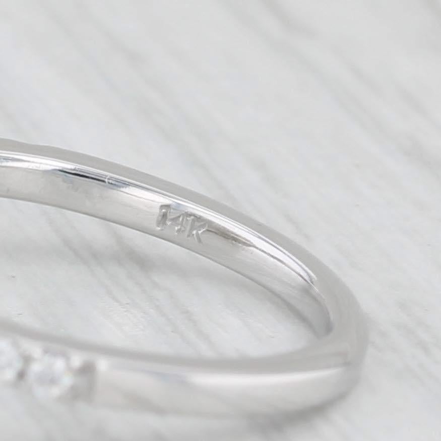 1.14ctw Round Diamond Halo Engagement Ring 14k White Gold Size 5 GIA For Sale 4