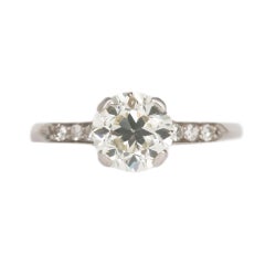 1.15 Carat Diamond Platinum Engagement Ring