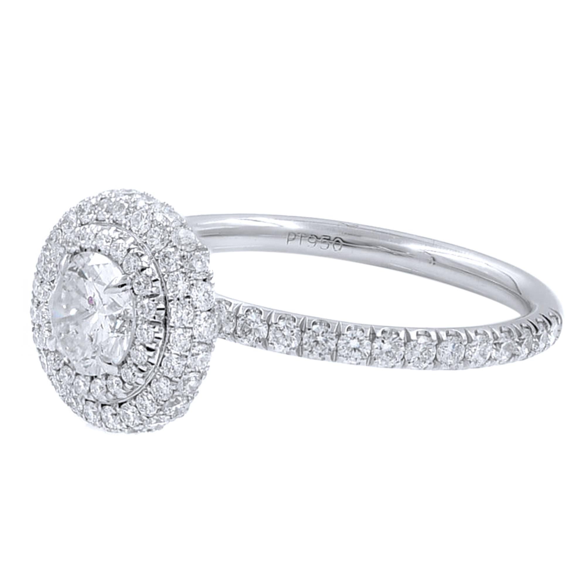 This is handmade one of a kind diamond engagement ring crafted in Platinum.
Currently this ring is size: 6.5
Can be sized up or down.

Talk about statement and luxury! This ring is all sparkle and shine yet classy to wear every day without looking