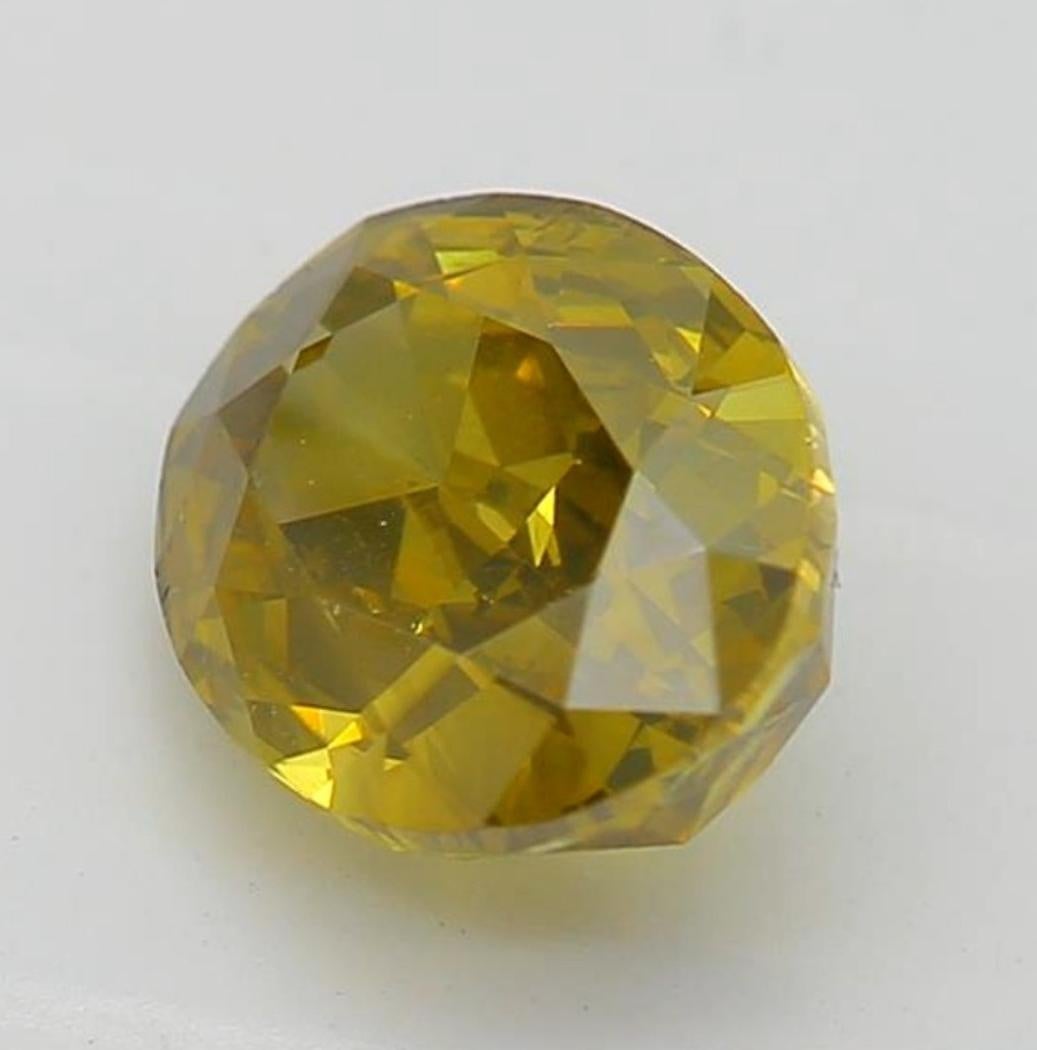1,15 carat Fancy Dark Brown Greenish Yellow Diamant taille ovale certifié GIA Neuf - En vente à Kowloon, HK