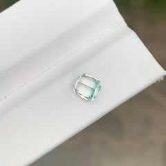 1.15 Carat Loose Bicolor Tourmaline Stone Cushion Cut Natural Afghani Gemstone