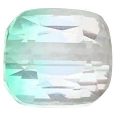 1.15 Carat Loose Bicolor Tourmaline Stone Cushion Cut Natural Afghani Gemstone