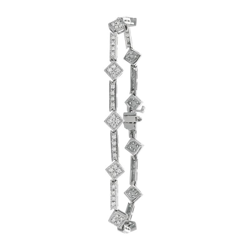 1.15 Carat Natural Diamond Bracelet G SI 14K White Gold

100% Natural Diamonds, Not Enhanced in any way Round Cut Diamond Bracelet
1.15CT
G-H
SI
14K White Gold, Prong, 10.40 grams
7 inches in length, 1/4 inch in width
88 diamonds

B5729WD

ALL OUR