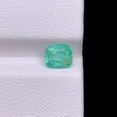 1.15 Carat Natural Loose Emerald Stone Cushion Cut Gemstone From Afghanistan