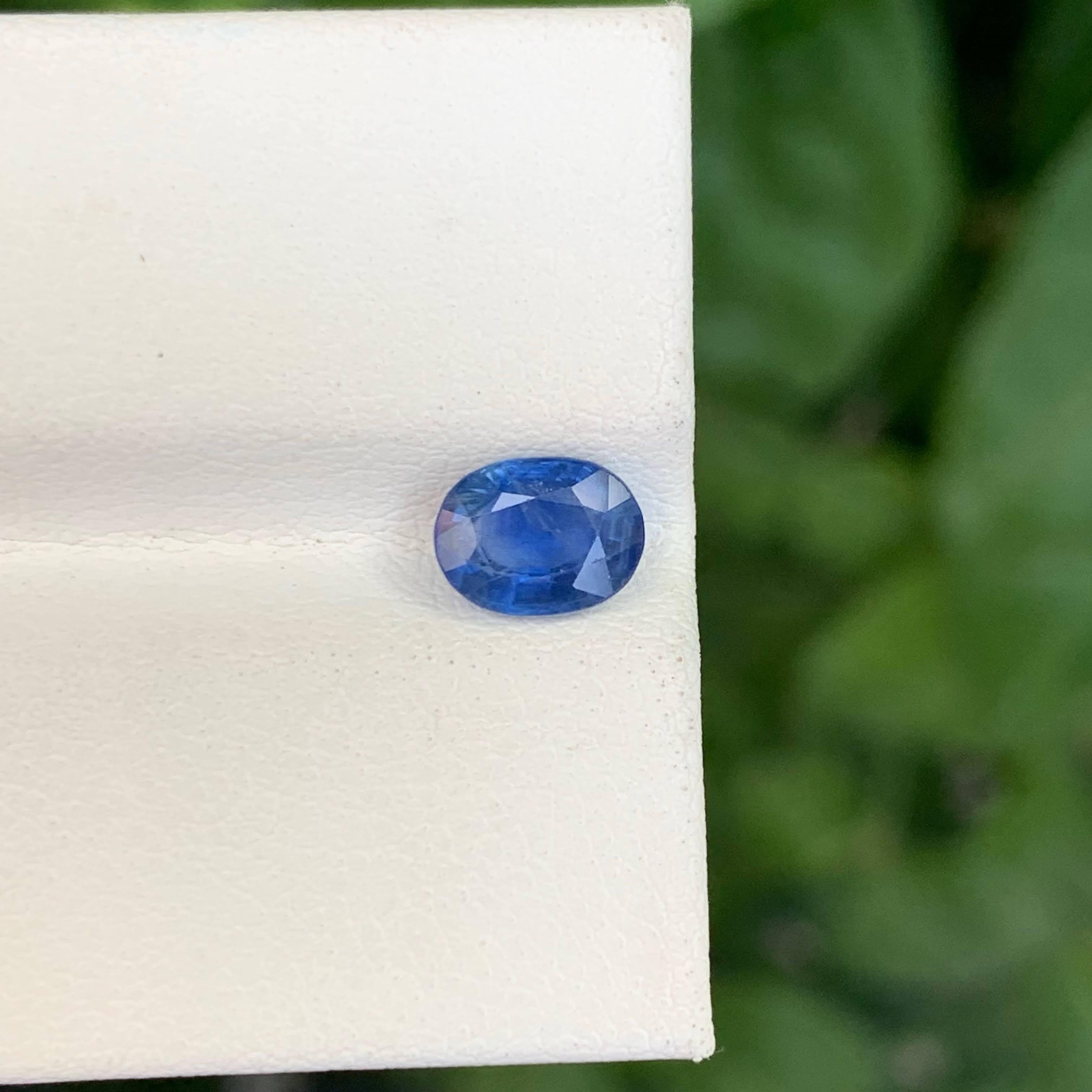 1,15 Karat Natürlicher loser Opaleffekt Blauer Saphir im Ovalschliff Sri Lankanischer Edelstein im Angebot 2