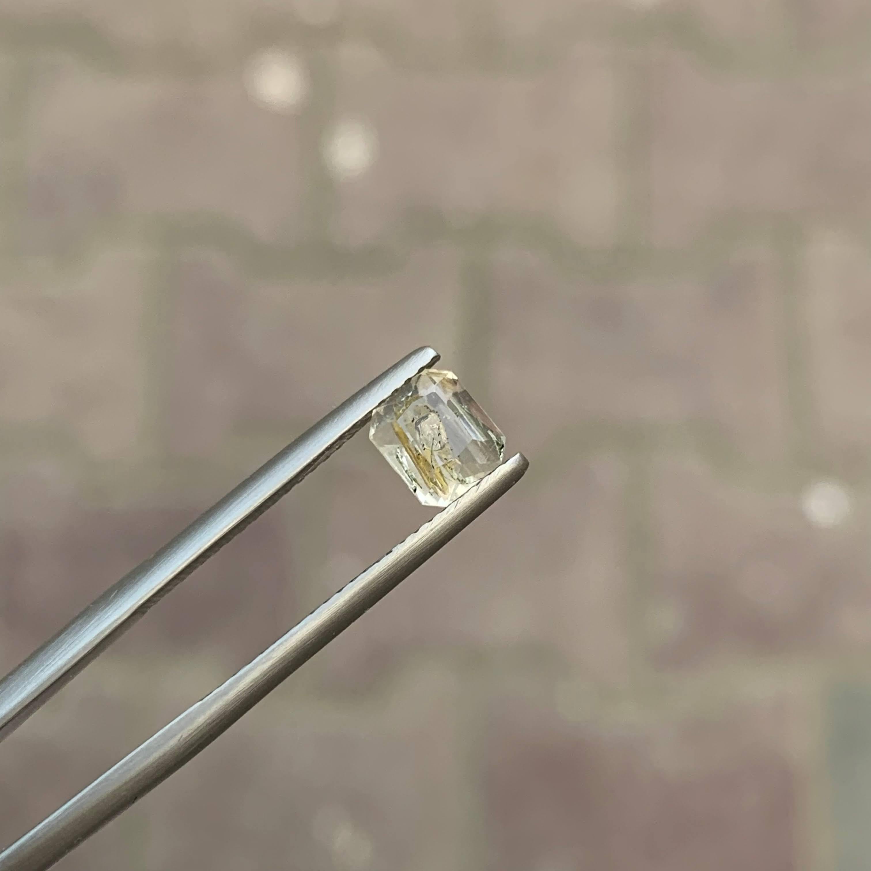 Moderno 1.15 Carato di Quarzo Petrolio Naturale Sciolto Pietra Gemma Pakistana Sfaccettata in vendita