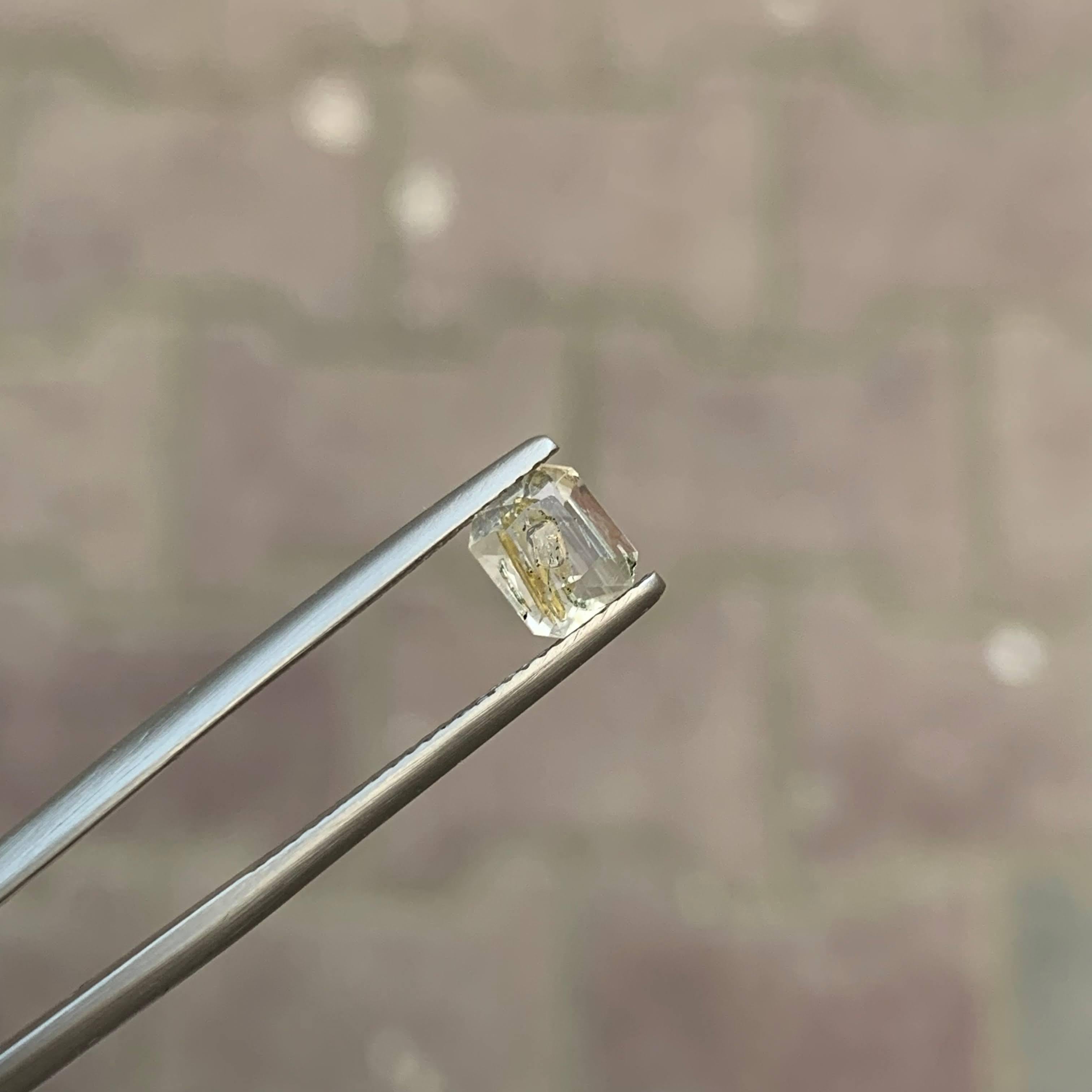 Taglio smeraldo 1.15 Carato di Quarzo Petrolio Naturale Sciolto Pietra Gemma Pakistana Sfaccettata in vendita