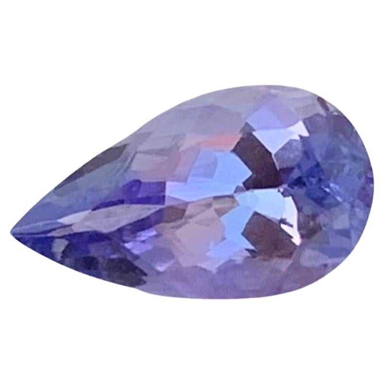 1.15 Carat Natural Loose Tanzanite Pear Shape Gem For Jewellery 