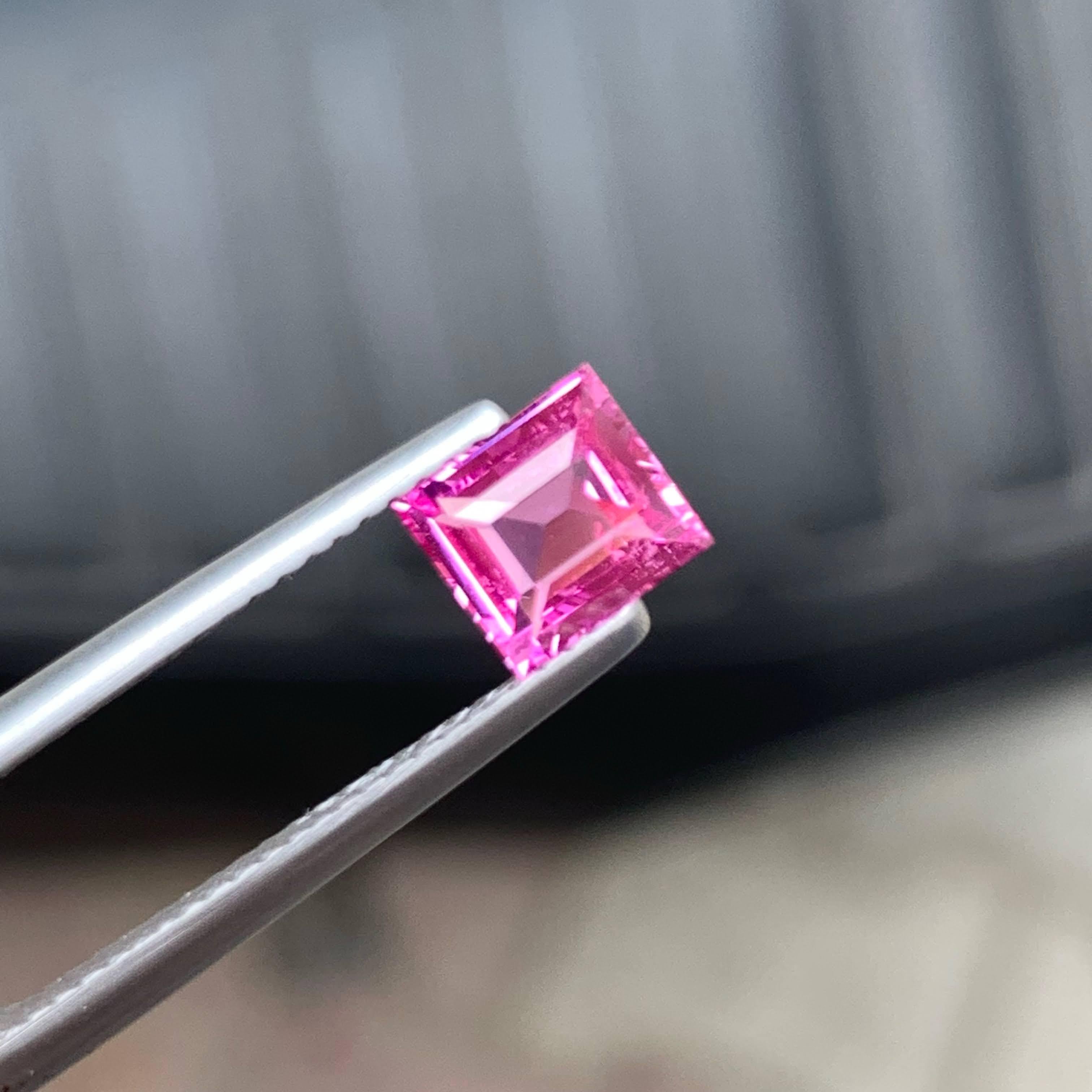 1,15 Karat Natürlicher Loser Unerhitzter Rosa Saphir Baguette-Schliff Madagaskar Edelstein im Angebot 4