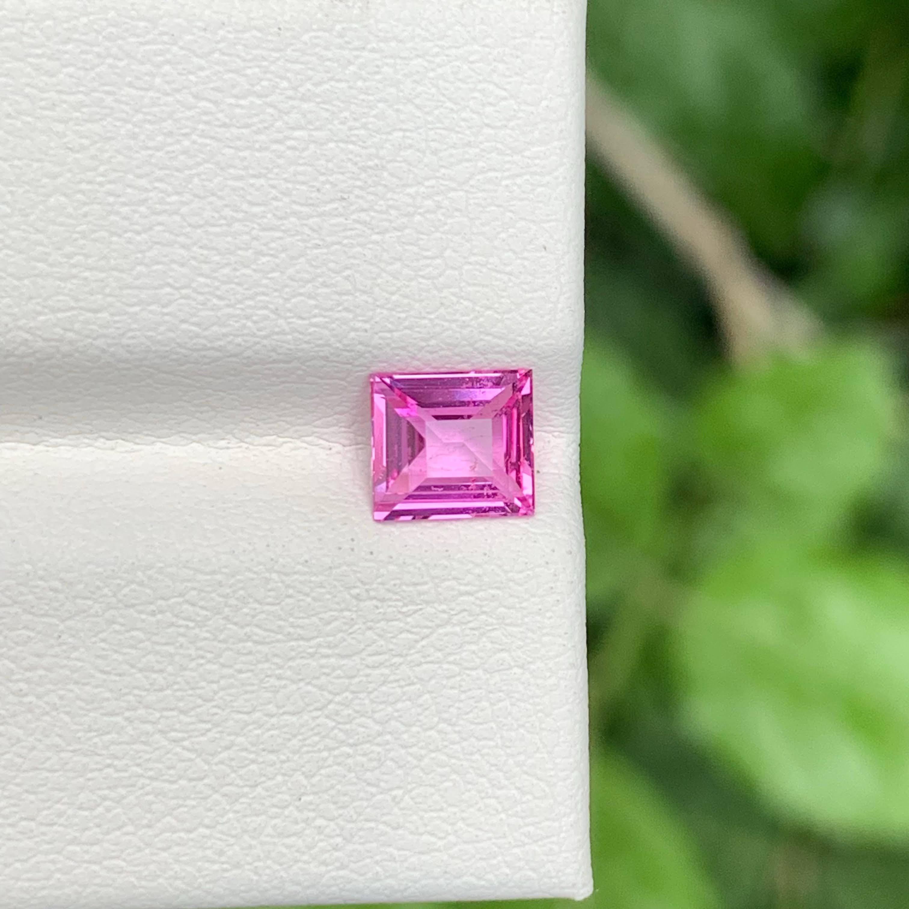 1,15 Karat Natürlicher Loser Unerhitzter Rosa Saphir Baguette-Schliff Madagaskar Edelstein für Damen oder Herren im Angebot